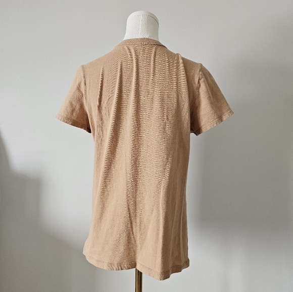 GAP M Orange Women's Tan T-Shirt - Picture 2 of 5